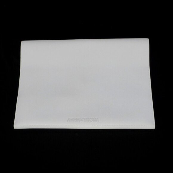 Glass Ladder & Co Megan Portfolio Clutch Causebox Vegan Leather Gray Blue $120 - Picture 3 of 7